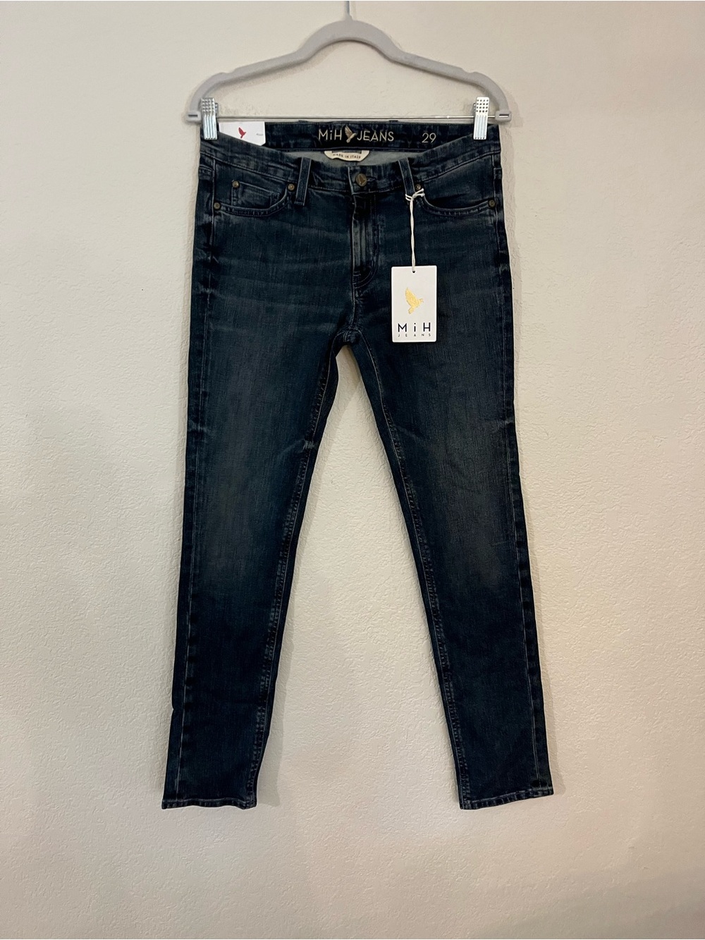 MiH Women’s low rise Y2K Jeans - Black Indigo Wash